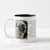Pug Lovers Gifts Tweekleurige Koffiemok (Links)