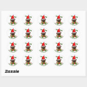Pug Lovers kerstcadeaus Ronde Sticker (Vel)