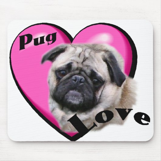 Pug Lovers Muismat (Voorkant)