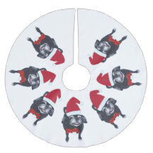 Pug Lovers Santa Dog kerstboomrokken
