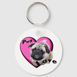 Pug Lovers Sleutelhanger