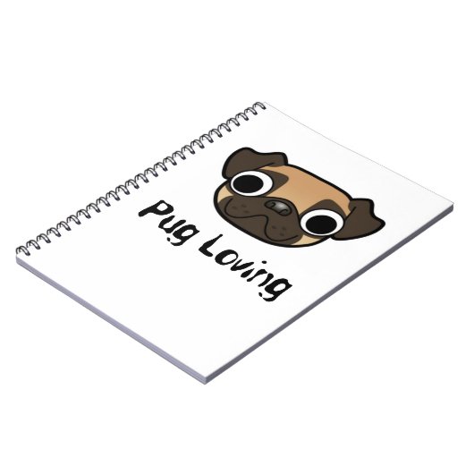 Pug Loving Notebook Notitieboek (Linkerzijde)