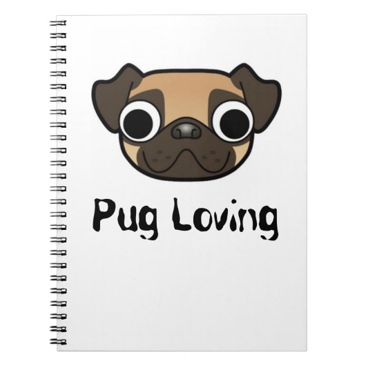 Pug Loving Notebook Notitieboek (Voorkant)