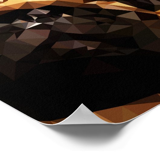 Pug Low Poly Art Poster (Hoek)