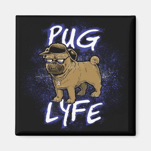 Pug Lyfe Magneet (Voorkant)