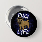 Pug Lyfe Ronde Button 7,6 Cm (Voorkant /achterkant)