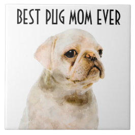 Pug Ma Ceramic Tile Tegeltje