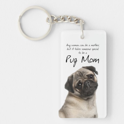 Pug Ma Key Ring Sleutelhanger (Voorkant)