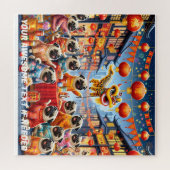 PUG Maandag Nieuwjaar Party Legpuzzel (Horizontaal)