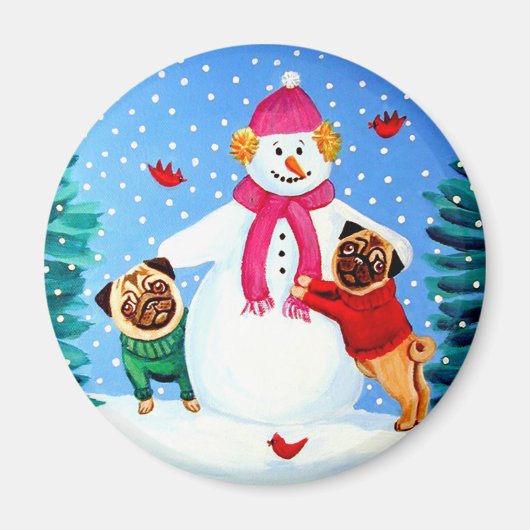 Pug Magnet Frosty's Helpers (Voorkant)