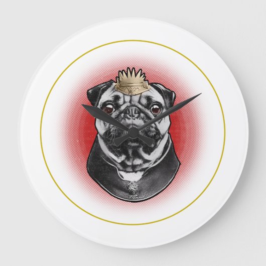 Pug Majesteit  Grote Klok (Voorkant)