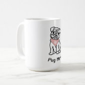 PUG MAM - AANGEPASTE HOND INITIAAL KOFFIEMOK (Voorkant links)