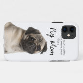 Pug mam iPhone 5 Hoesje (Achterkant (horizontaal))