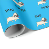 Pug mam-pakpapier cadeaupapier (Rol Hoek)