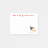 Pug mam Puppy Dog Dad Rescue Puppies Post-it® Notes (Voorkant)