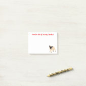 Pug mam Puppy Dog Dad Rescue Puppies Post-it® Notes (Op bureau)