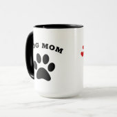 Pug Mama Dog Mam Mok voor vrouwen (Voorkant links)