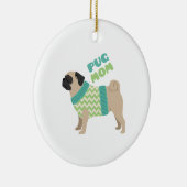 Pug mama keramisch ornament (Rechts)