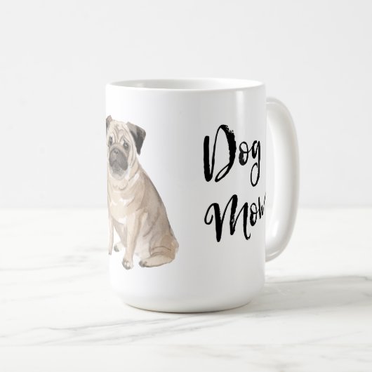 Pug mama koffiemok (Voorkant rechts)