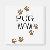 Pug mama magneet (Voorkant)
