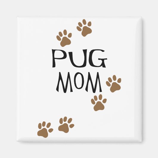 Pug mama magneet (Voorkant)