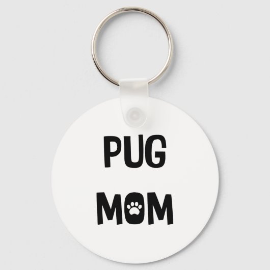 Pug mama sleutelhanger (Voorkant)