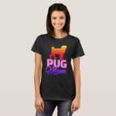 Pug mama t-shirt (Voorkant volledig)