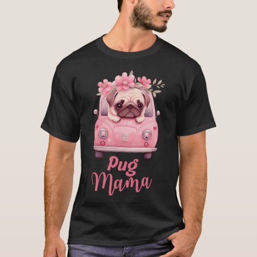 Pug Mama T-shirt (Voorkant)