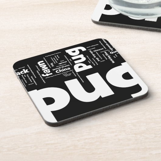 pug mashup.png bier onderzetter (Linkerzijde)