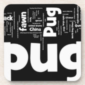 pug mashup.png bier onderzetter (Voorkant)