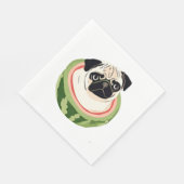 Pug Melon Classic T-shirt Servet (Hoek)