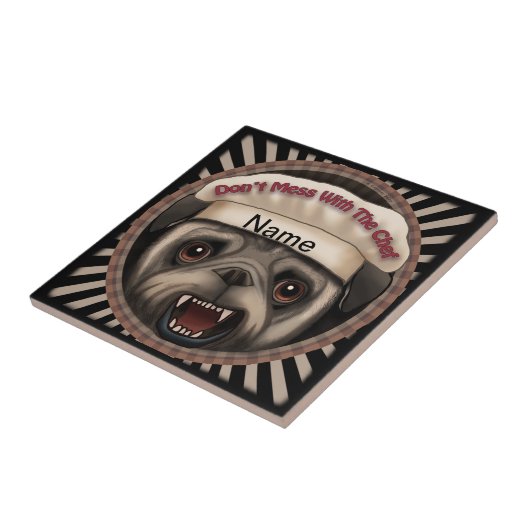 Pug Mess met Chef Tegeltje (Zijkant)