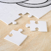 Pug met beker koffie legpuzzel (Zijkant)