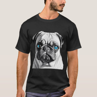 Pug Met Blauwe Ogen T-shirt