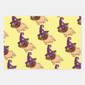 Pug Met De Halloween Hoed Inpakpapier Vel (Voorkant)