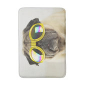 Pug met Goggles Badmat (Voorkant Verticaal)