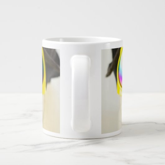 Pug met Goggles Grote Koffiekop (Achterkant)