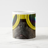 Pug met Goggles Grote Koffiekop (Voorkant)