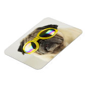Pug met Goggles Magneet (Linkerzijde)