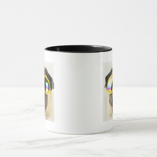 Pug met Goggles Mok (Midden)