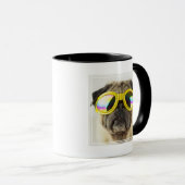 Pug met Goggles Mok (Voorkant rechts)
