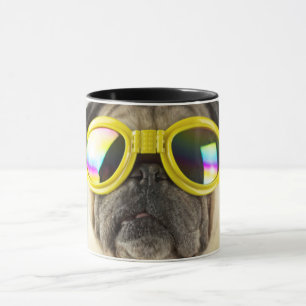 Pug met Goggles Mok