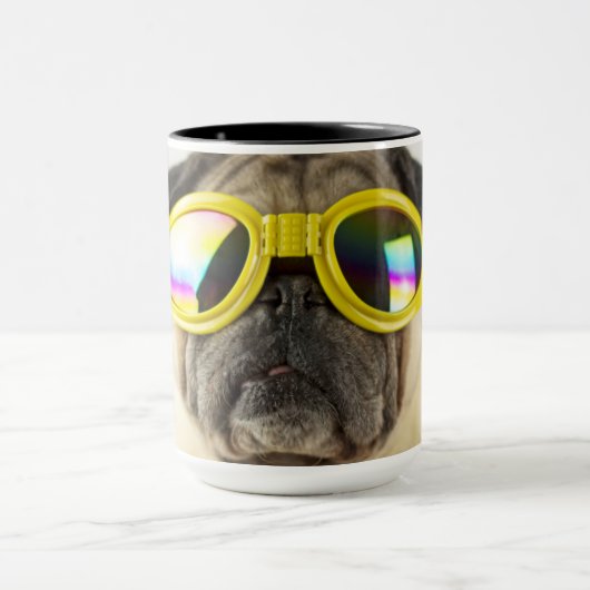 Pug met Goggles Mok (Midden)