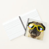Pug met Goggles Notitieboek (Binnen)