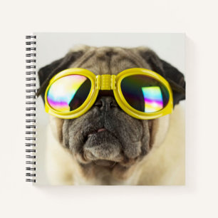 Pug met Goggles Notitieboek