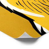 Pug met hoofdtelefoon poster (Hoek)