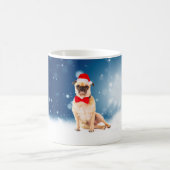 Pug met kerstkerstkerstkerstkerstkerstman koffiemok (Center)