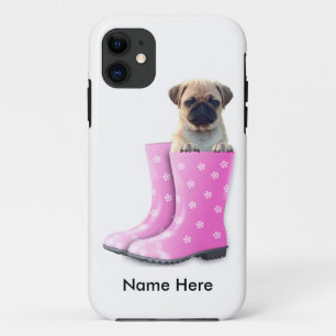 Pug met naam iPhone 11 hoesje