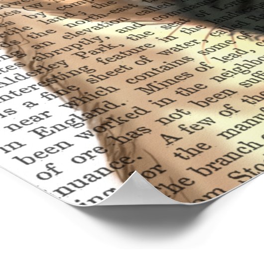 Pug met  Paars Pet Poster (Hoek)