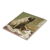 Pug met Post Tegeltje (Zijkant)